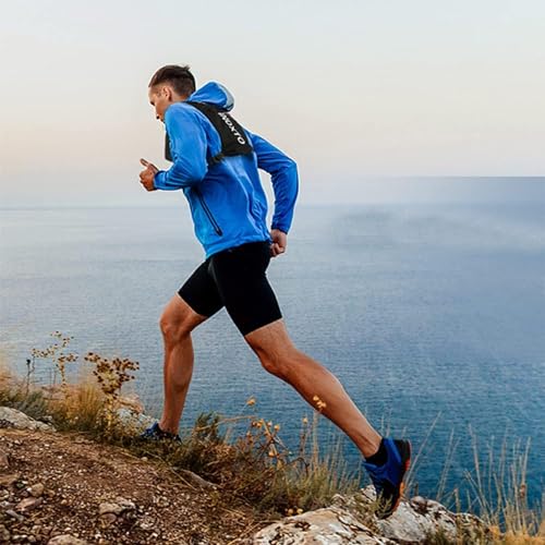 INOXTO Running Hydration Vest ,Lightweight Insulated Pack with 250ml Soft Flask Daypack for Hiking Trail Running Cycling Race Marathon for Women Men - color: Black white