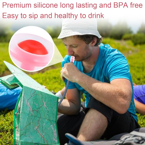 4pcs Bite Valve Replacement Sheath for Osprey, Silicone Hydration Pack Bite Valve Replacement Nozzle Mouthpiece for Hydration Pack System