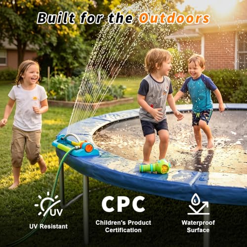 Exacme Double-Sided Round Trampoline Spring Cover, Replacement Safety Pad - color: Blue, size: 12FT