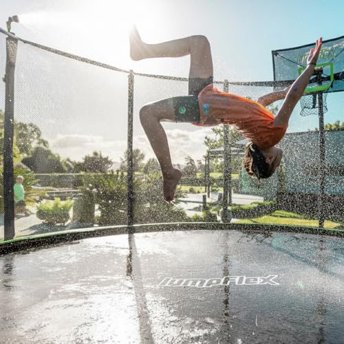 JumpFlex Hero Trampoline - color: With Aqua Jet, size: 12FT