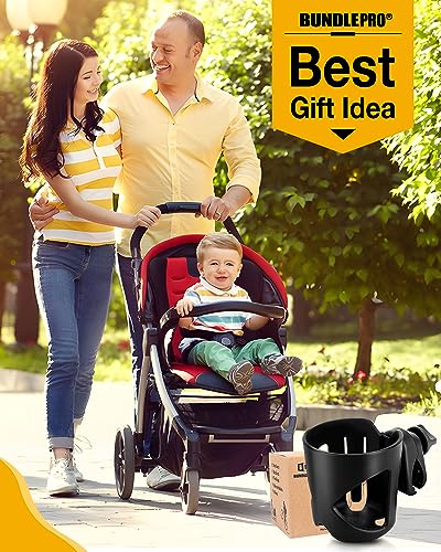 BUNDLEPRO Universal Stroller Cup Holder