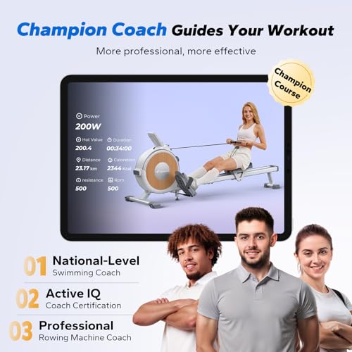 Merach Q1S Magnetic Rowing Machine Indoor, Dual Slide Rail, Quiet & Smooth - style: Manual-Adjust (Silent Version)
