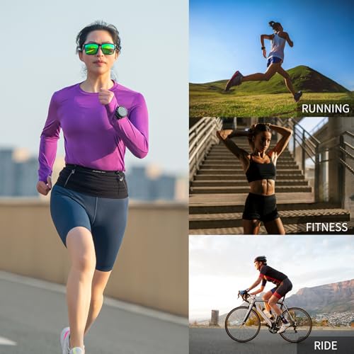 Running Belt for Men Women with 250ml Collapsible Water Bottle - size: XS-S