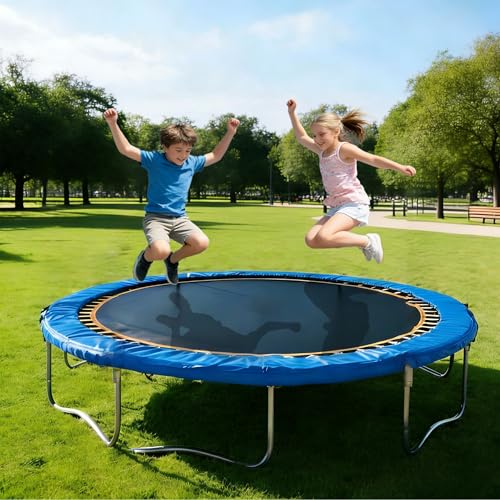 Trampoline Replacement Mat 6/8/10/12/14/15Ft Round Trampoline Jumping Mats - size: 12FT 72V rings 6.5inch