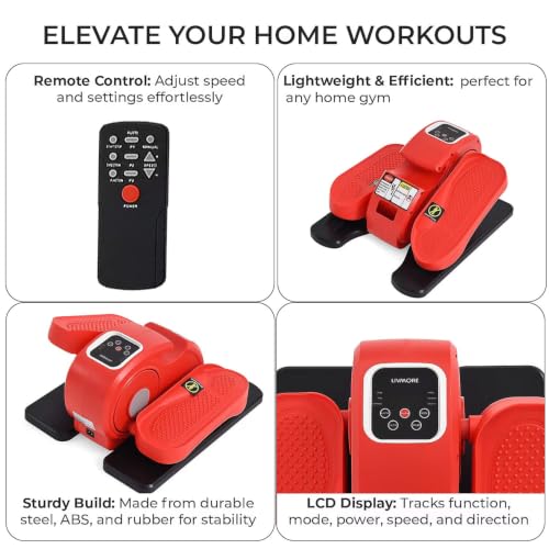 Livmore Electric Stepper with LCD Display & Remote - color: Red