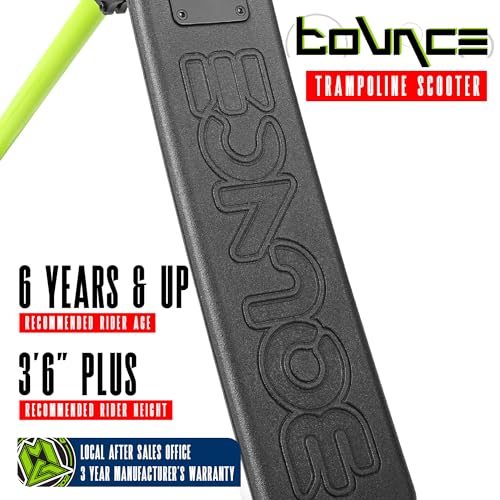 Madd Gear Bounce Trampoline Pro Scooter for Tricks – Real Headtube, Pro T-Bar, Foam Deck – Indoor & Outdoor Stunt Practice - color: GREEN