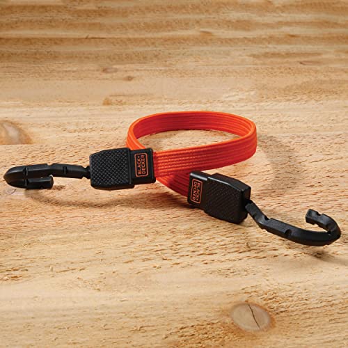 BLACK+DECKER 24" Flat Bungee Straps, 2-Pack