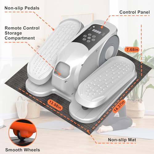 Low Impact Mini Under Desk Elliptical Quiet Electric Leg Exerciser