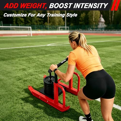 Heavy-Duty Training Sled, 5-Level Height Adjustment, Push/Pull Dual-Use