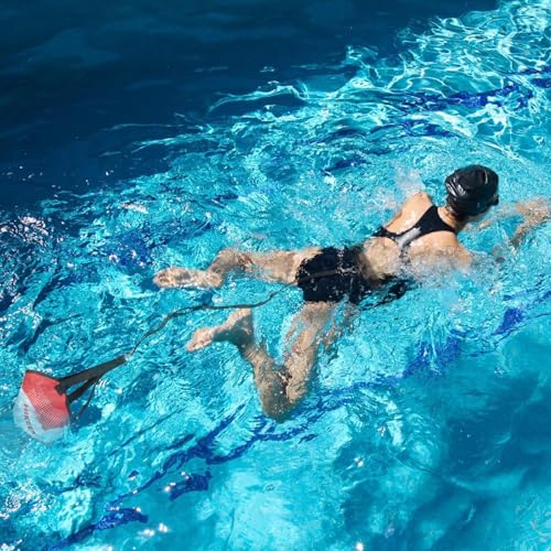 Hikeen Swimming Parachute Resistance Set Training Equipment with 3 Parachute & Adjustable Length Swim Belts for Adults - style: 2 Set