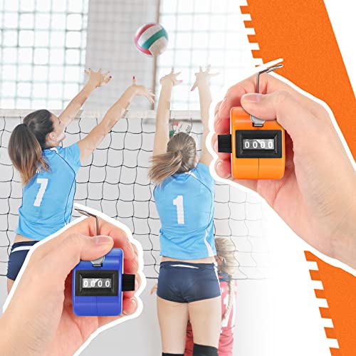 Kathfly 16 Pcs Handheld Clicker Counter 4 Digit Mechanical - color: Multicolor
