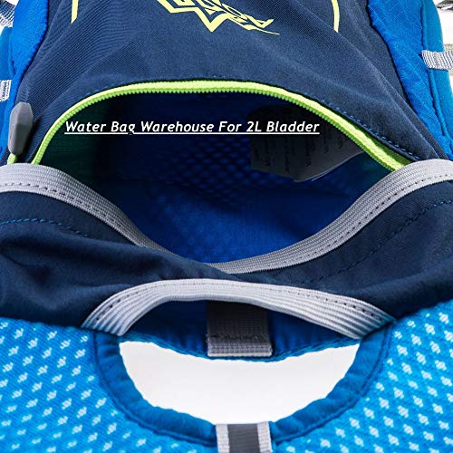AONIJIE Hydration Vest Pack Backpack 5L 5.5L Marathoner Running Vest Race Hydration for Women and Men Trail Run Hiking Jogging - color: Red