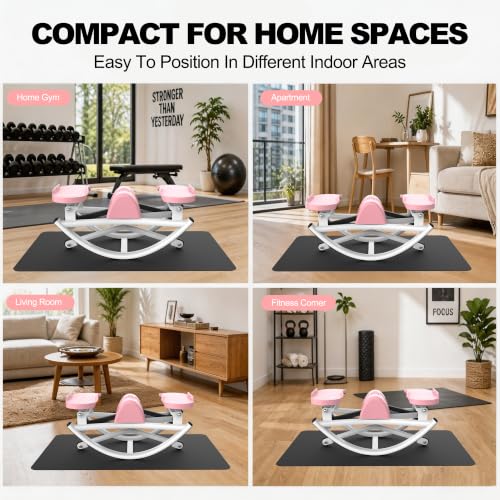 KINMAC Rocking Stepper for Exercise at Home-Rock Stepper Side to Side - color: Pink