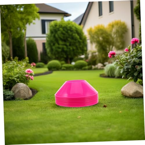 Toyvian Soccer Training Cones 20 Pack Football Training Cones for Soccer Drills Cones for Basketball Skating Agility Markers Stackable Indoor Outdoor Field Marking Discs