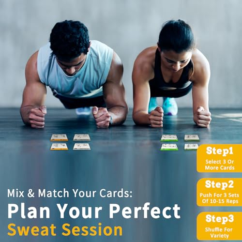 Resistance Belt Workout Cards, 62 Exercises Cards Deck Large Size 5" x 3.5" Fitness Cards for Women & Men, Beginner Fitness Guide to Training Exercises at Home or Gym - style: Resistance Belt