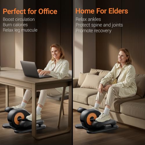 UMAY Under Desk Elliptical Eclipse Leg Exerciser Electric as seen on TV - color: Dark