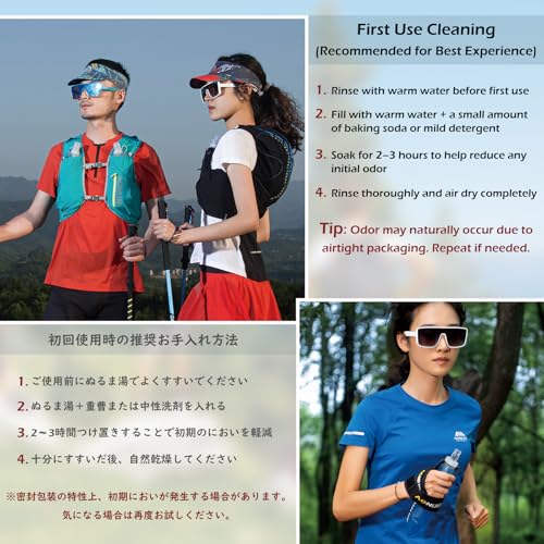 TRIWONDER Running Handheld Water Bottle 17.6oz BPA-Free Hydration Bottle for Running, Marathons & Walking - color: B-500ml Handheld Holder Strap