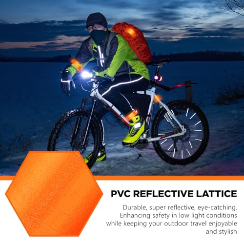 Halloscume Reflective Arm Snap Band 15.75 in Slap Bracelets - color: Orange