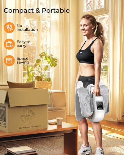 YOSUDA Under Desk Elliptical Machine, Seated Pedal Exerciser for Seniors