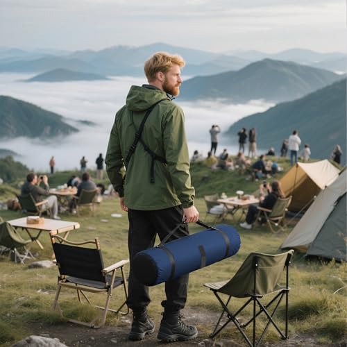 Heavy Duty 600D Oxford Camping Replacement Bag Extra Wide Opening & Adjustable Straps for Camping Chairs,Yoga Mats, Art Easels, Umbrellas, Folding Tables (1Pack, Dark Blue, XL) - color: Dark Blue