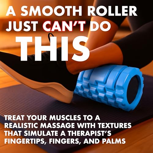 321 STRONG Patented 3-Zone Massage Roller, Medium Density for Exercise - color: Bubble Gum