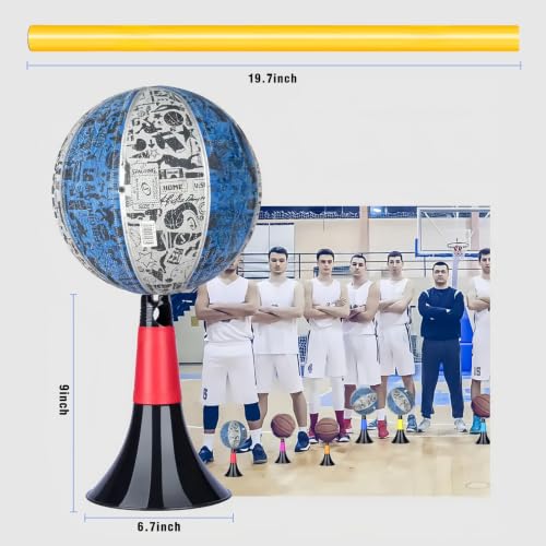 Basketball Training Cones and Agility Poles Set - color: White