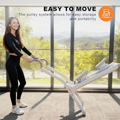 ExacMe Foldable Magnetic Stair Stepper for Home with 16 Resistance Levels - color: Black