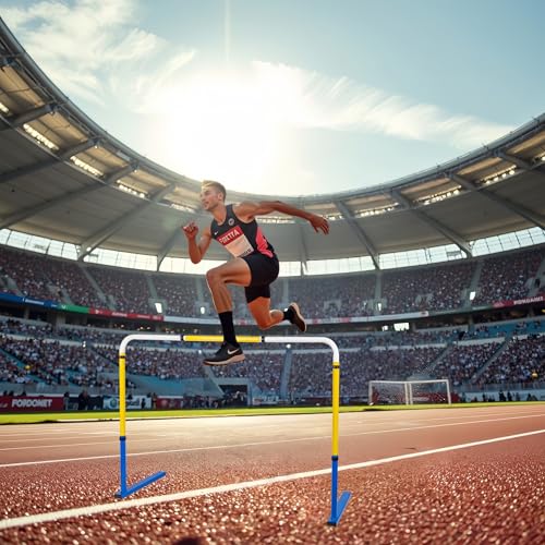 Adjustable Metal Height Hurdles Training Equipment, 18-42 Inch