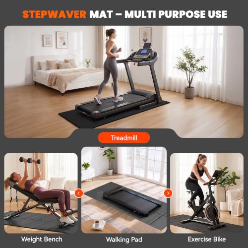 Stepwaver Walking Pad Mat, 71"x32", Treadmill Mat for Hardwood Floors - size: 71"L x 32"W x 0.3"Th