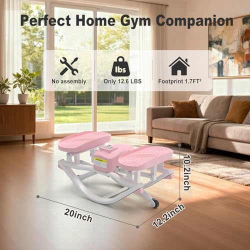 HOTWAVE Rock Stepper, The Rock Stepper Side to Side Exercise Machine - color: Pink, size: Pro