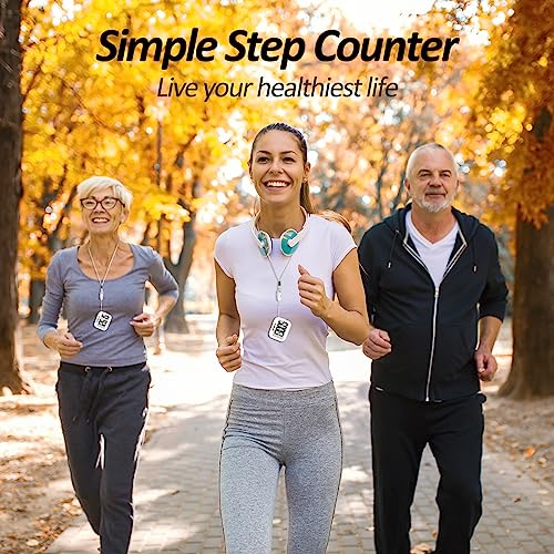 3D Pedometer for Walking, Simple Step Counter for Walking - color: white