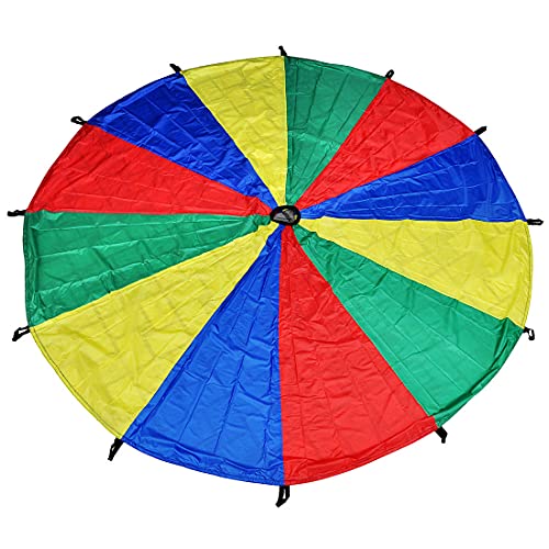 GSi Kids Rainbow Parachute 6 ft to 35 ft for School & Gym Class - size: 16 Feet