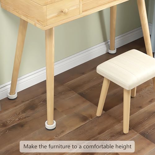 4 Sets Furniture Risers Bed Risers (Beige), 1 inch or 2 inch - color: Beige-4 Pack, size: two layers (2.3 inch)