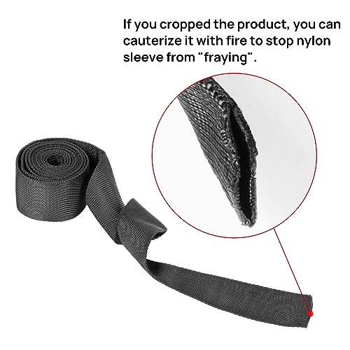 PSLER Universal Winch Rope Protector Winch Cable Cover 3.28ft * 1.96in - size: 3.28ft * 1.96in