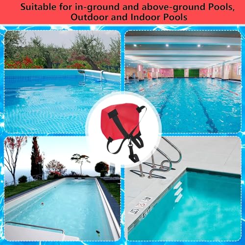 Swim Parachute Resistance Training Set - color: Red