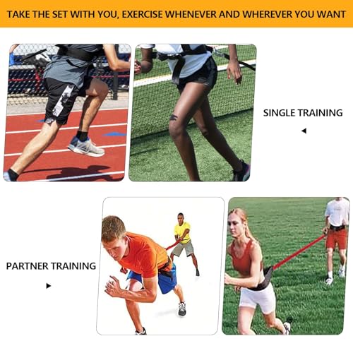 80lb Speed Training Equipment, Resistance Band Exercising Set - size: 9.8ft