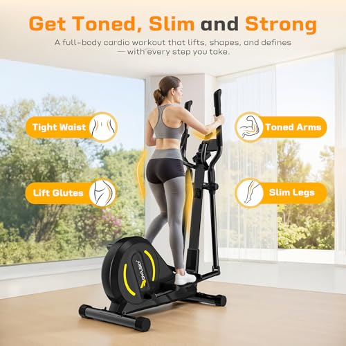 MR. CAPTAIN Elliptical Exercise Machine, Elliptical Machine for Home,16 Resistance Levels,300LBS