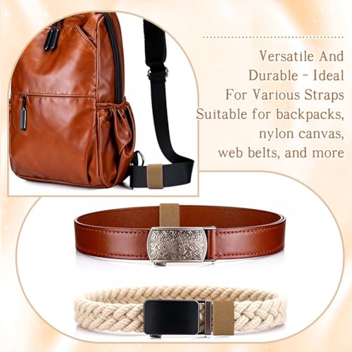FINGERINSPIRE 40 Pcs Elastic Belt Keepers Nylon Loop Keepers 1.6x0.8Inch Military Webbing Holders Tactical Strap Clips Elastic Nylon Backpack Strap for Backpack Straps Gear Organization - color: Tan