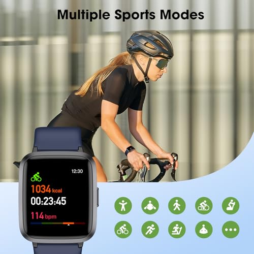 Fitness Tracker Watch with Heart Rate, Activity Tracker, Pedometer Watch - color: Blue