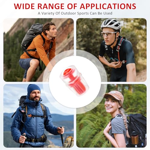 4-Pack Silicone Bite Valve Replacement Nozzles Compatible with Osprey Hydration Bladders, Hydraulics Bite Valve Replacement for Water Reservoir