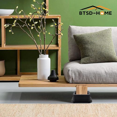 BTSD-home Bed Risers 1 Inch - color: 1 Inch, size: 4 Pack