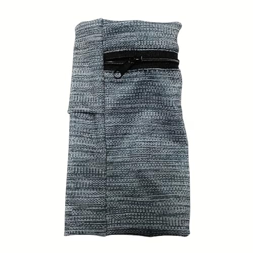 Unisex Wrist Wallet for Gym Running, Zipper Sweatband with Key Pocket, Adjustable Elastic Support Band for Fitness Jogging Workout, Breathable Wrist Pouch