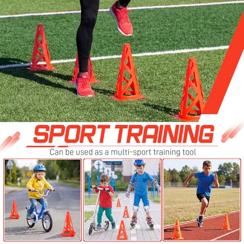 Tuanse Training Cones for Soccer Agility Drills - color: Orange