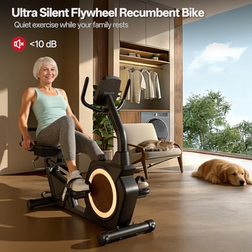 JOROTO Recumbent Exercise Bike for Seniors Adults with 400LBS, Smart App
