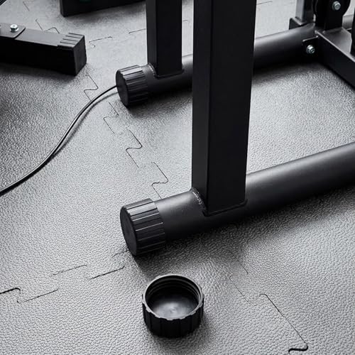 8Pcs Rubber Leg Caps for Fitness Equipments 1.5" & 1.97" Round Exercise Machine Rubber Tips Black Floor Protector for Recumbent Exercise Bike Exercise Bench Stair Stepper Non-Slip Noise Reducing