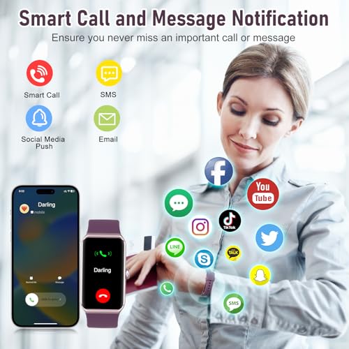 Fitness Tracker with 24/7 Heart Rate,Blood Pressure Sleep Tracking,104 Sports Modes Calories Smart Watch,IP68 Waterproof Step Counter Activity Trackers Pedometer for Android&iPhone Women Men Bordeaux