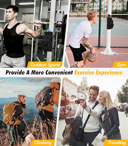 Nuovoware Magnetic Gym Bag, 40oz, Water Bottle Carrier Holder, Black - color: Black/CiXi, size: 40 Ounces - Magnetic