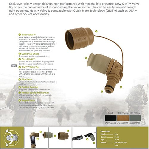 Source Tactical Helix High-Flow Bite Valve - color: Coyote