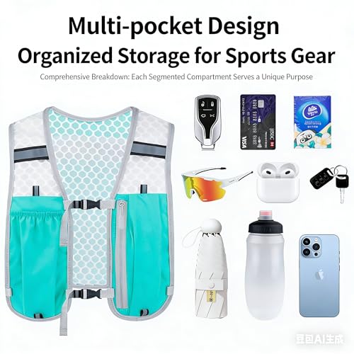 Hydration Running Vest Lightweight Water Backpack Pack for Men Women Hydration Water Pack for Cycling, Running, Hiking, Biking