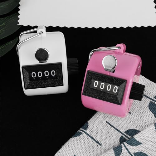 GDMINLO Clicker Counter, 2 Pack 4-Digit Handheld Tally Counter with Lanyard